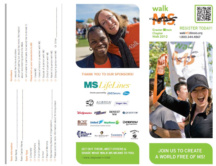 ILD Walk MS 2012 Registration Mailer screenshot